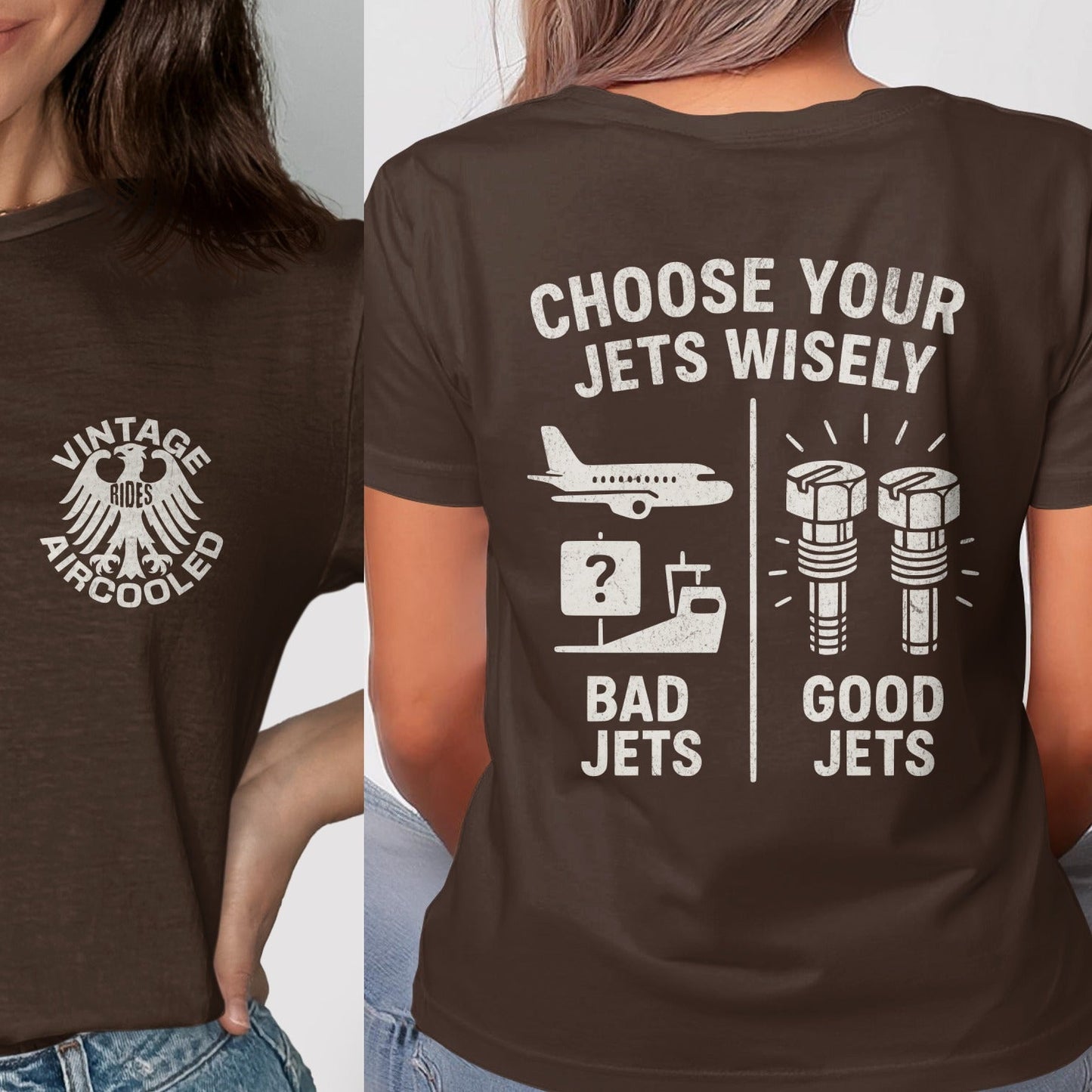Vintage Aircooled Choose Your Jets Wisely t-shirt product