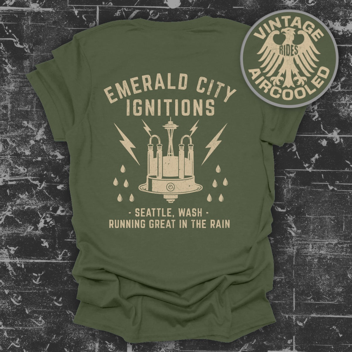 Emerald City Ignitions Seattle Running Great in Rain Shirt