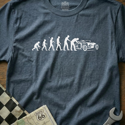 Evolution of Car Mechanics Graphic Tee Shirt