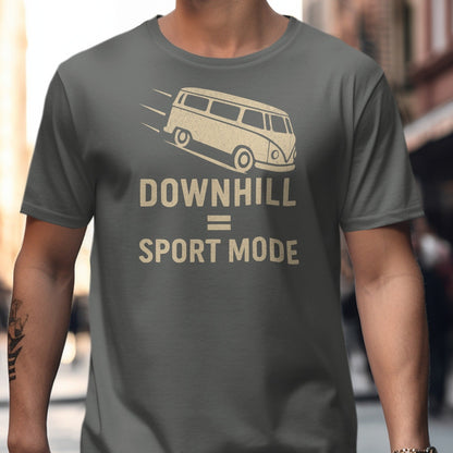 Downhill Equals Sport Mode Graphic T-shirt product type