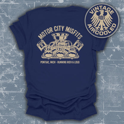 Motor City Misfits Running Rich Loud Vintage Tee