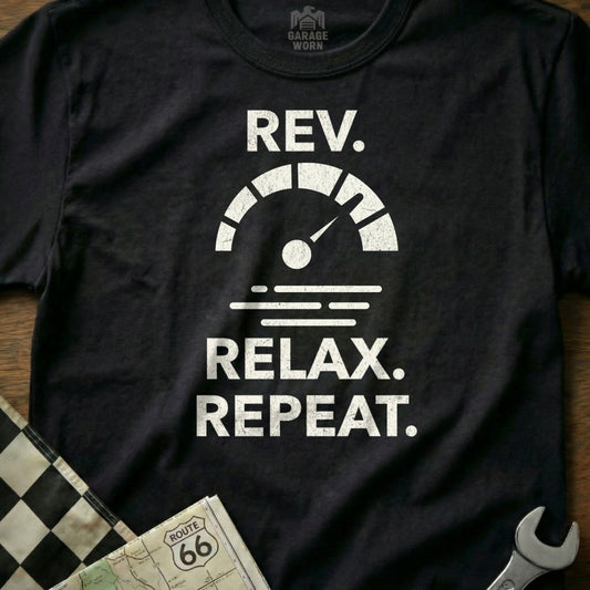 Rev Relax Repeat Graphic Tee for Relaxed Style