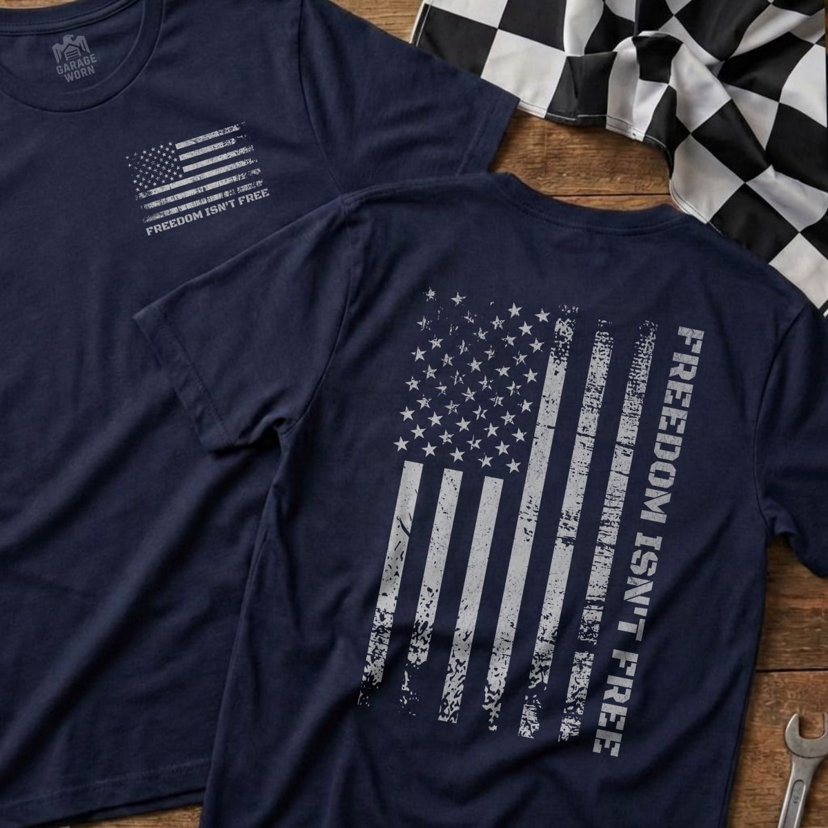 Freedom Isn't Free Distressed Flag T-Shirt product type