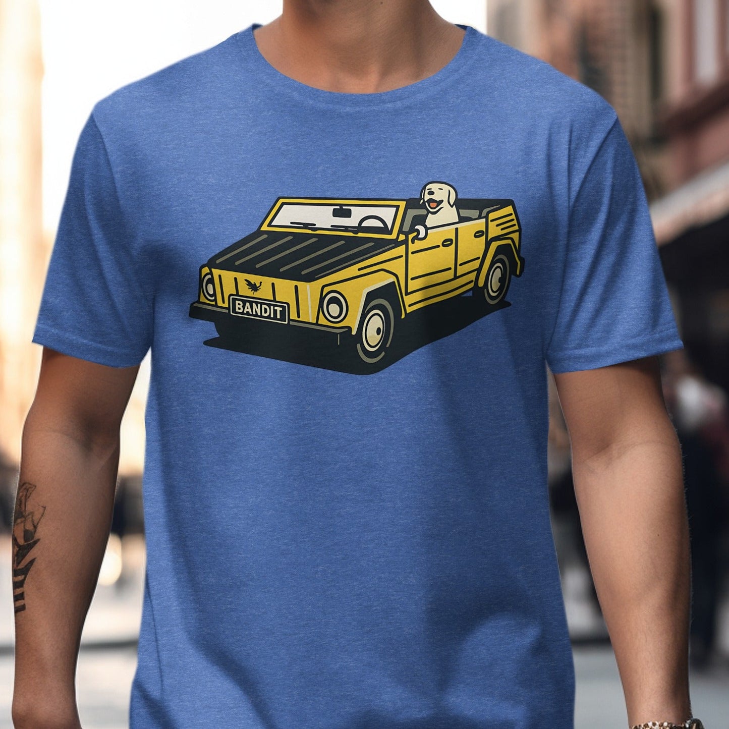 Classic Bandit Car and Dog Graphic T-Shirt product type