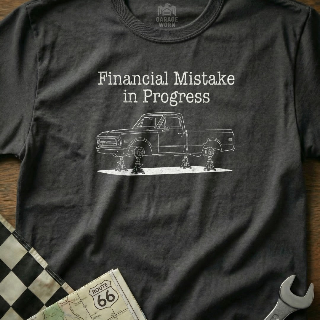 Financial Mistake in Progress Graphic T-Shirt
