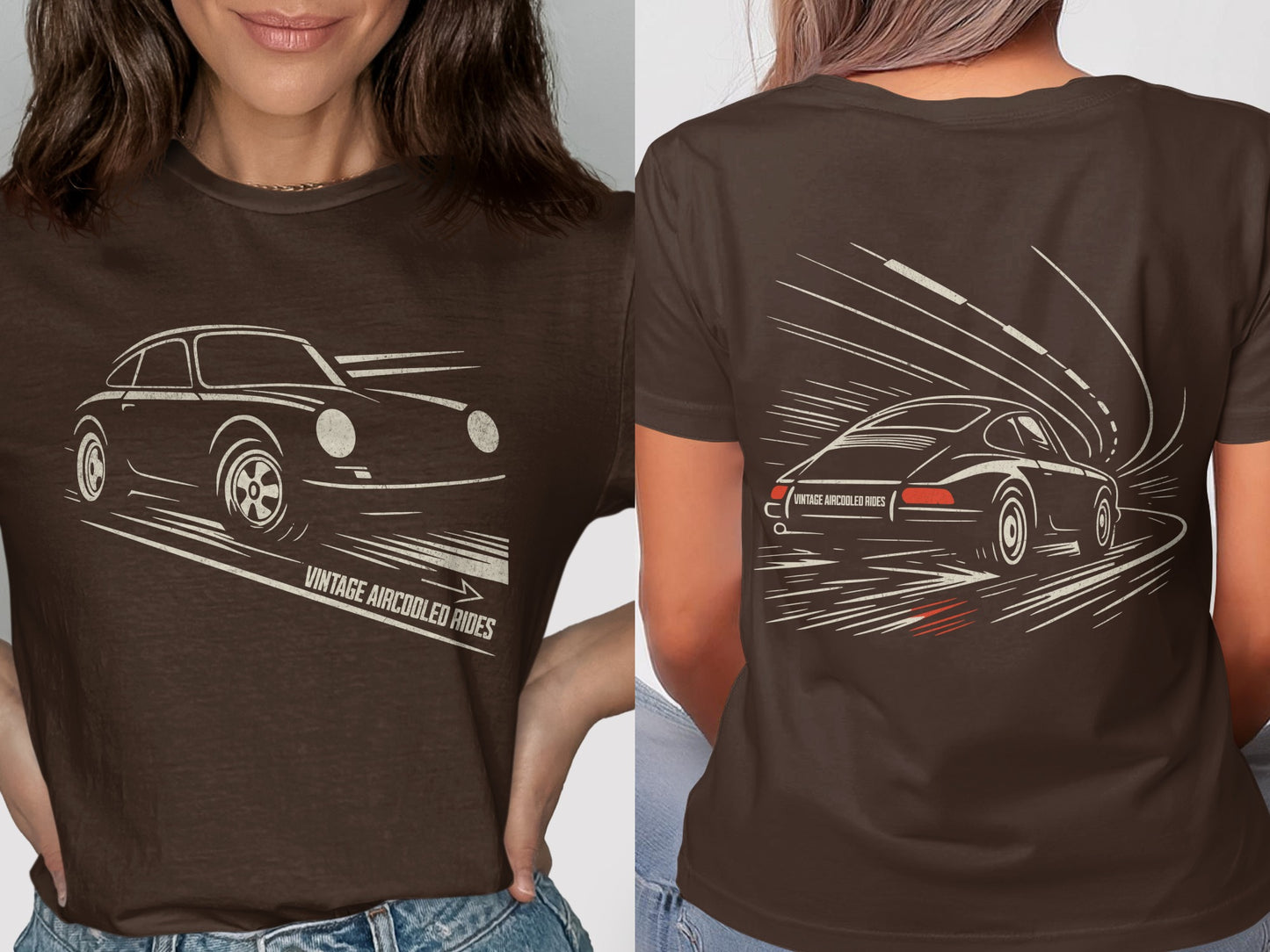 Vintage Aircooled Rides Classic Car Graphic T-Shirt product type