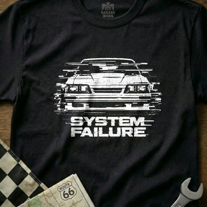 SYSTEM FAILURE Graphic Car Tee for Automotive Fans