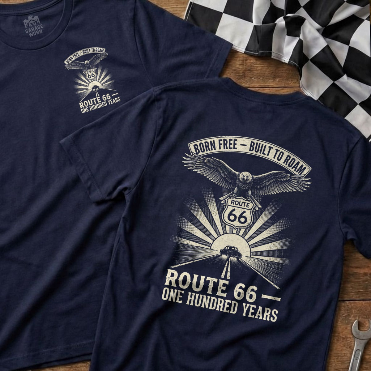 BORN FREE - BUILT TO ROAM ROUTE 66 - ONE HUNDRED YEARS product type