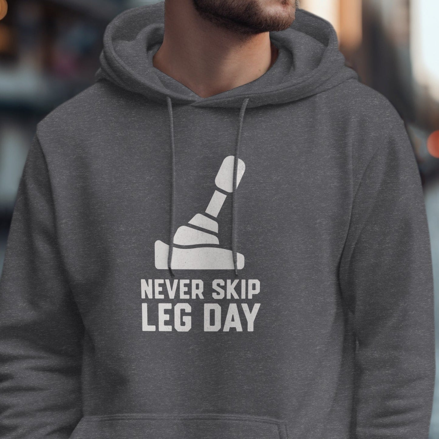 Never Skip Leg Day Workout Hoodie Product