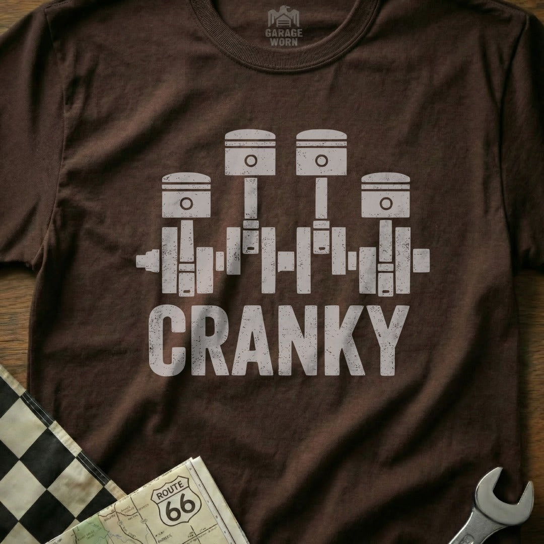Cranky Piston Engine Graphic Design T-Shirt