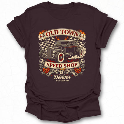 Old Town Speed Shop Denver Colorado T-Shirt