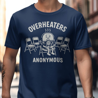 Blue Graphic T-Shirt Overheaters Anonymous product type