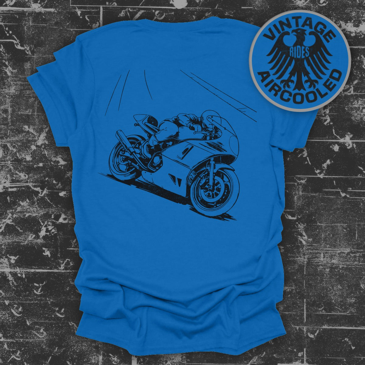 Motorcycle Graphic Vintage Rides Aircooled T-shirt product
