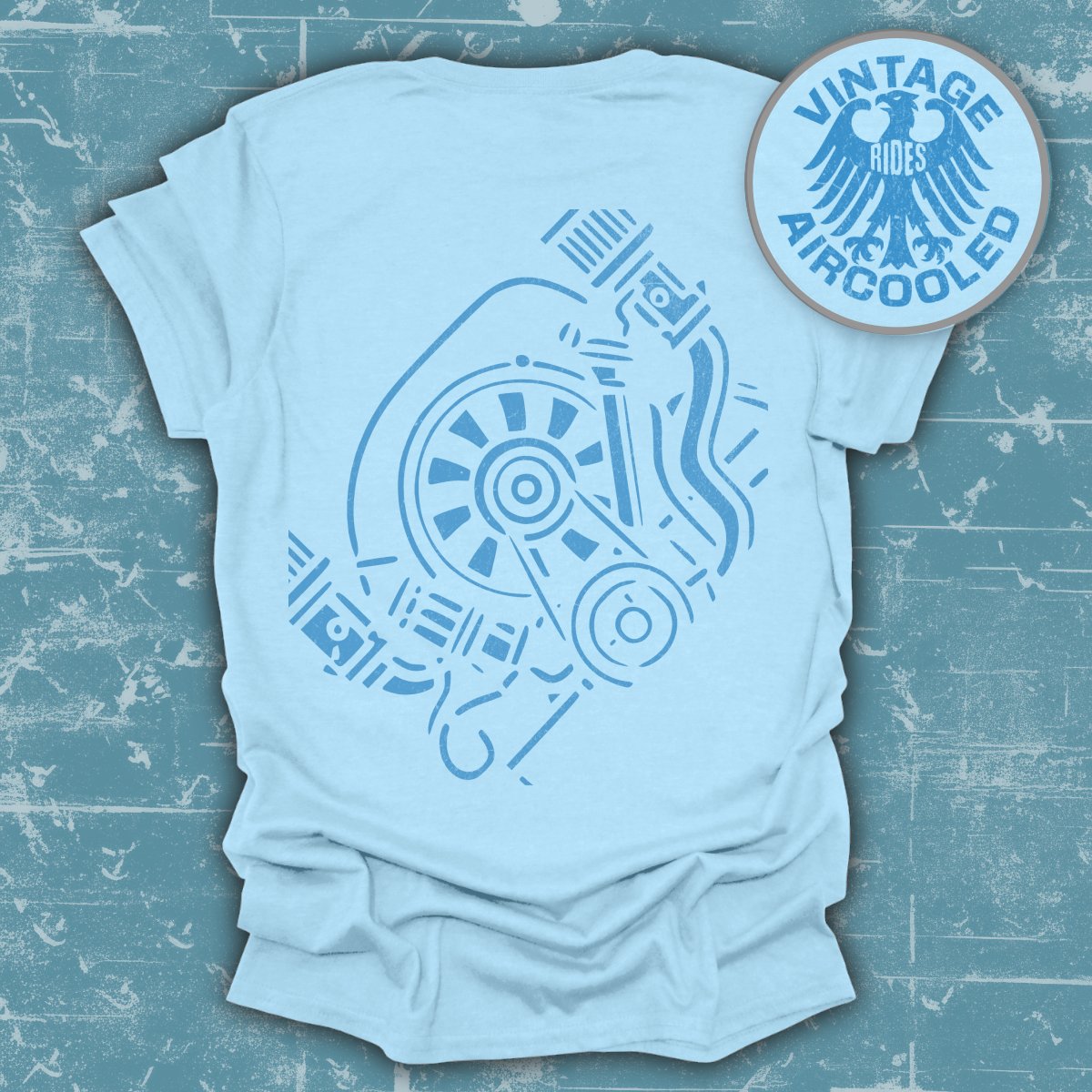 Vintage Rides Aircooled Engine Graphic T-Shirt product