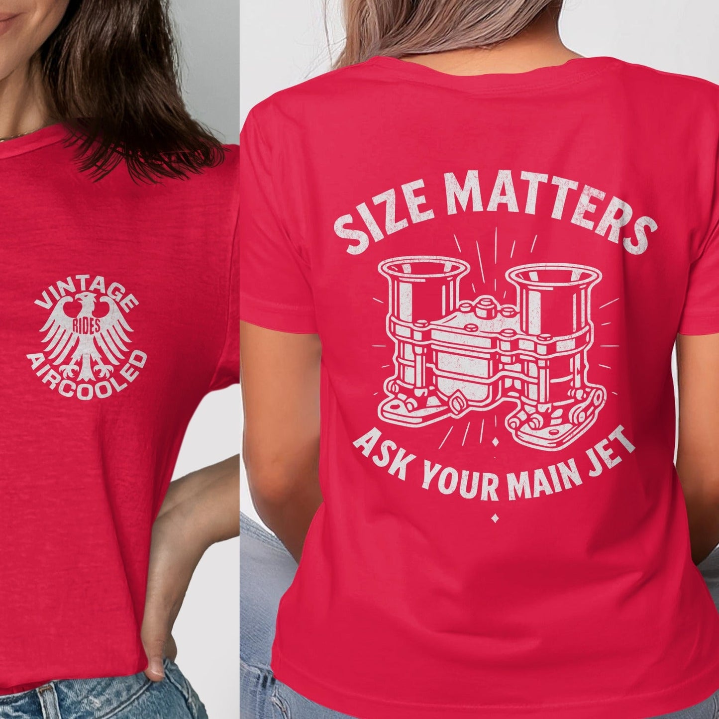 Vintage Aircooled Size Matters Graphic Tee product