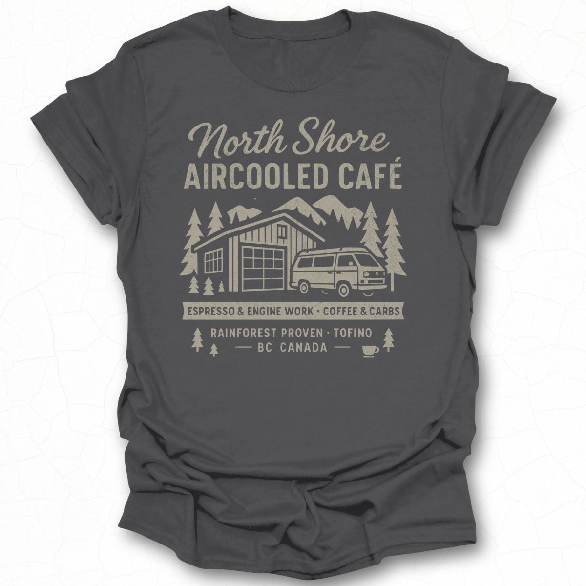 North Shore Aircooled Café Espresso and Coffee T-Shirt