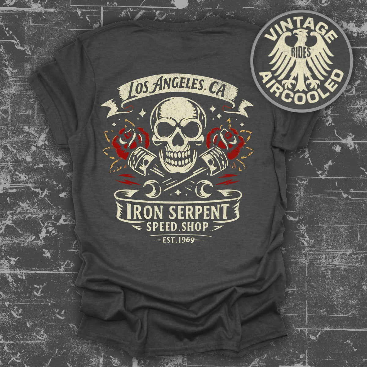 Los Angeles Iron Serpent Speed Shop Vintage Tee