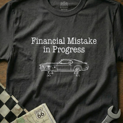 Financial Mistake in Progress Car Enthusiast Shirt