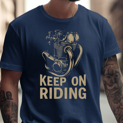 Keep On Riding Graphic Biker T-shirt product type