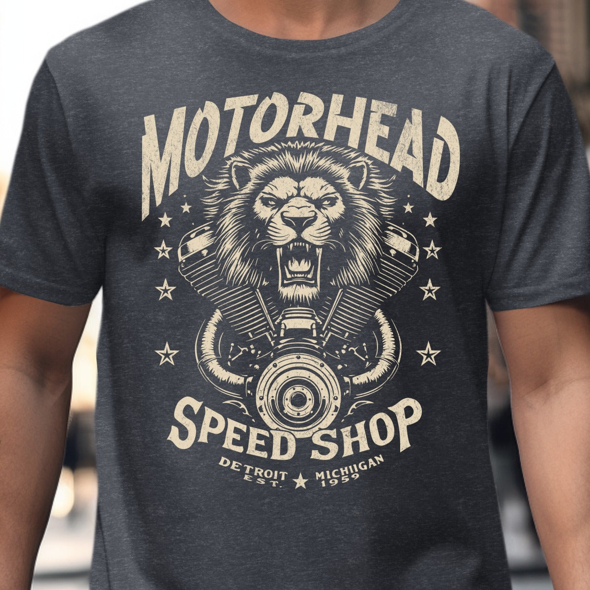 Motorhead Speed Shop Detroit Michigan T-shirt