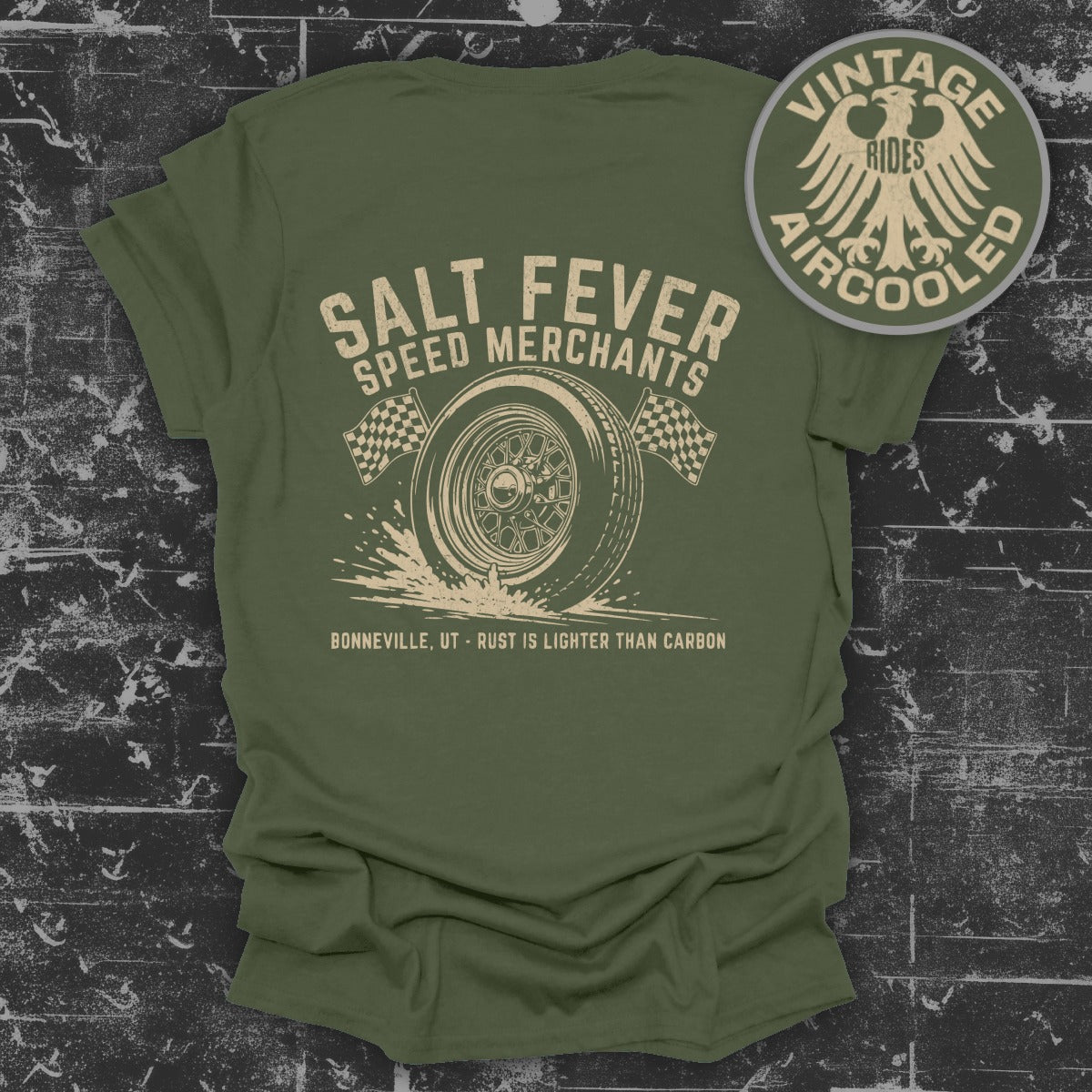Salt Fever Speed Merchants Vintage Rides T-shirt