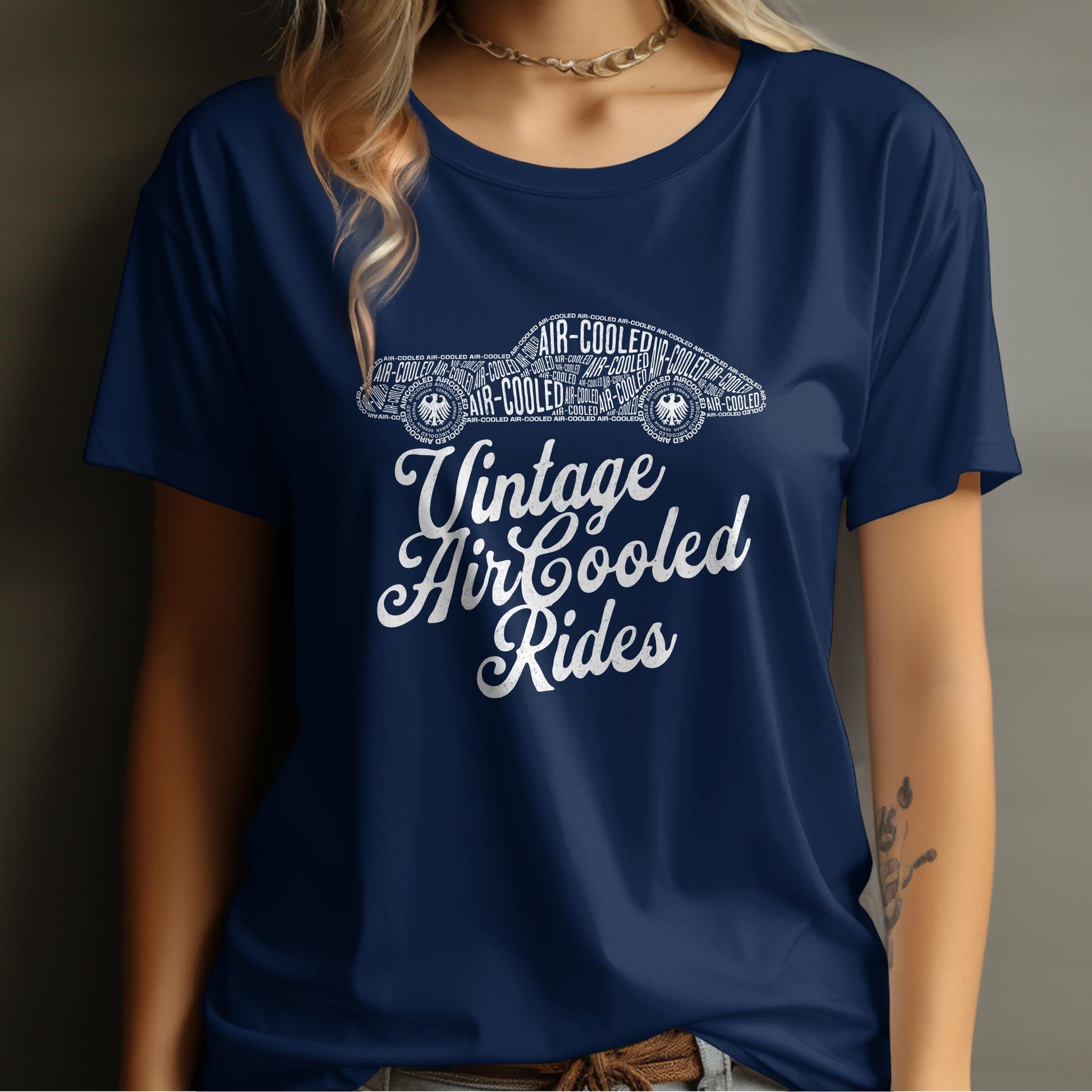 Vintage Air Cooled Rides Graphic Tee Shirt product