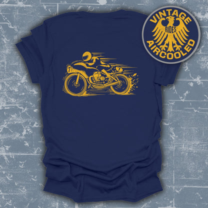 Vintage Rides Aircooled Motorcycle Themed Product Shirt