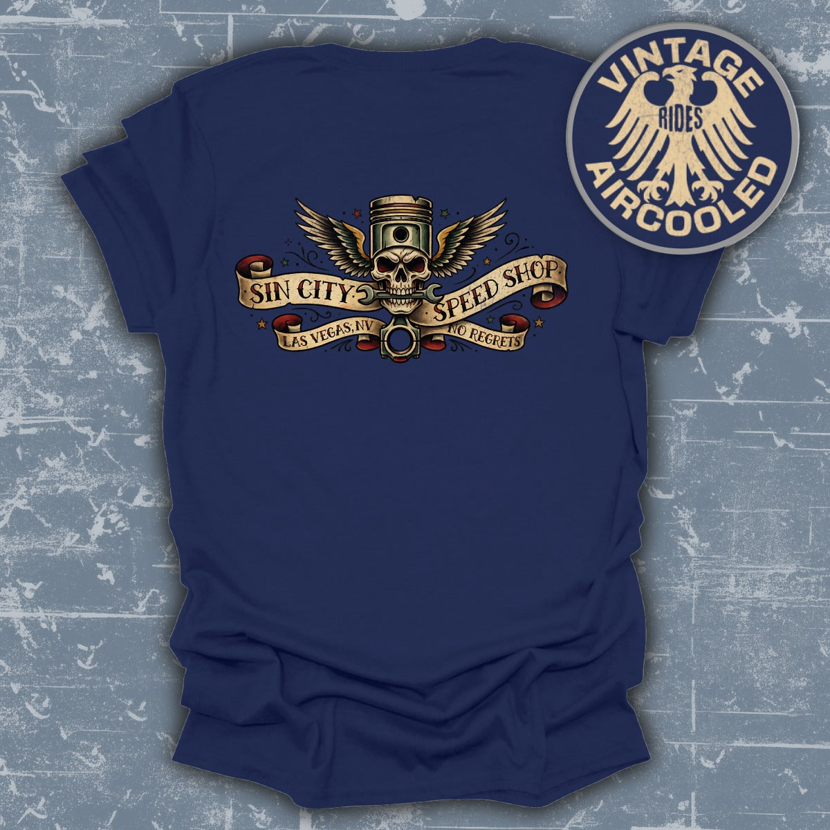 Sin City Speed Shop Sin City Rides Graphic T-shirt