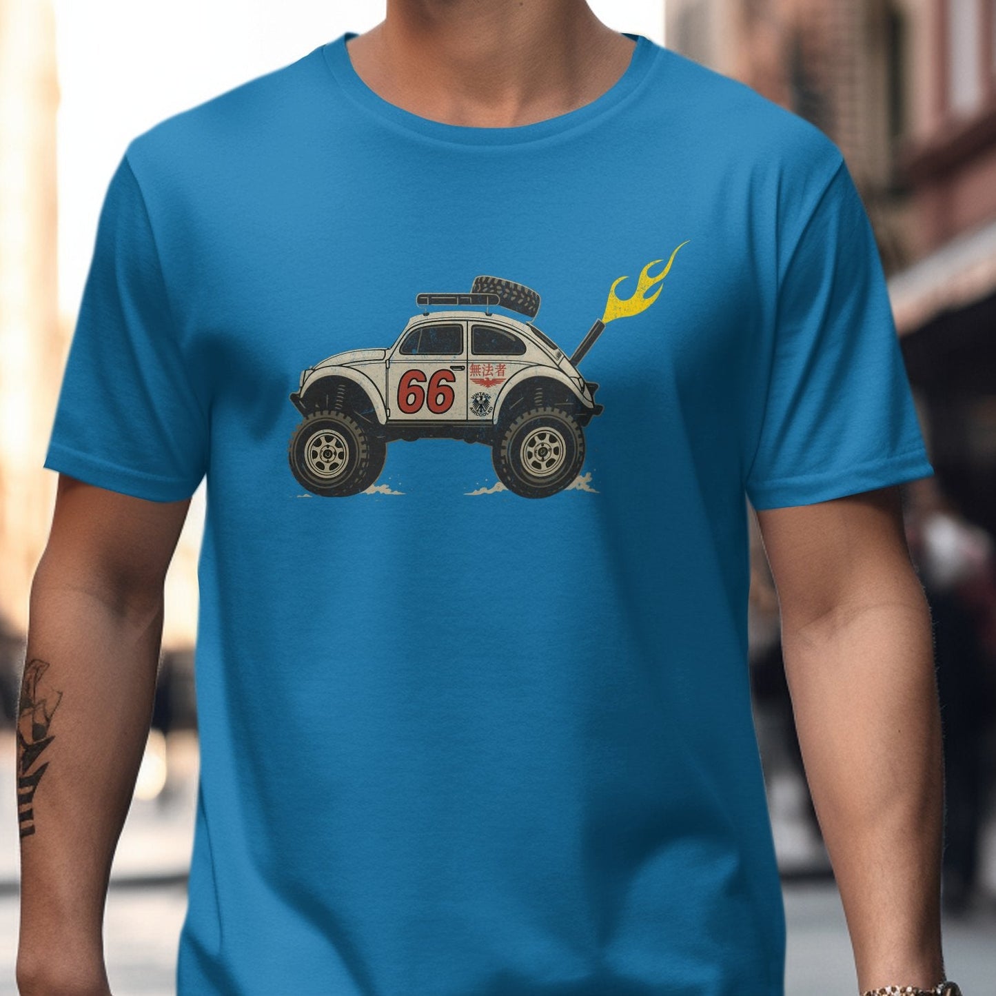Vintage Racing Car Design Graphic T-shirt product type