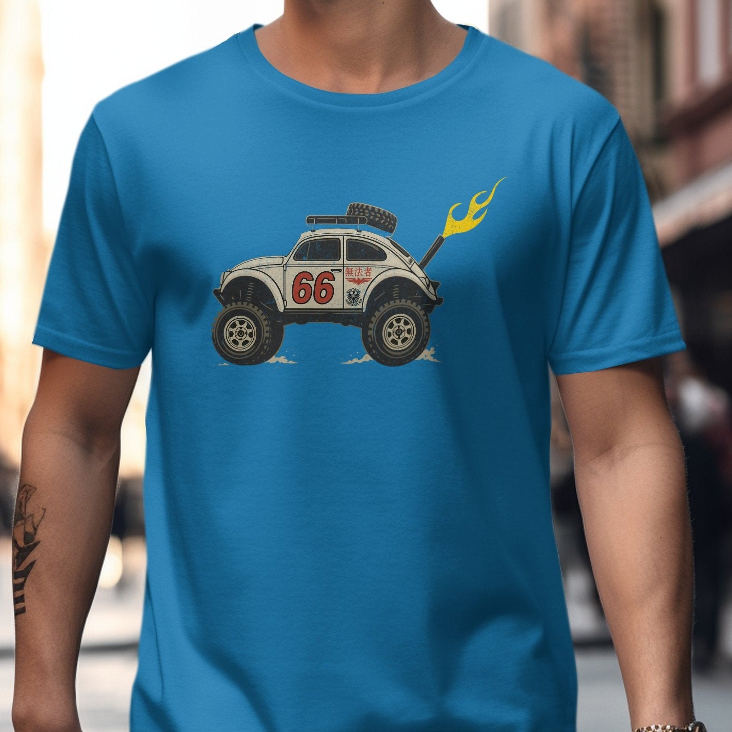 Vintage Racing Car Design Graphic T-shirt product type