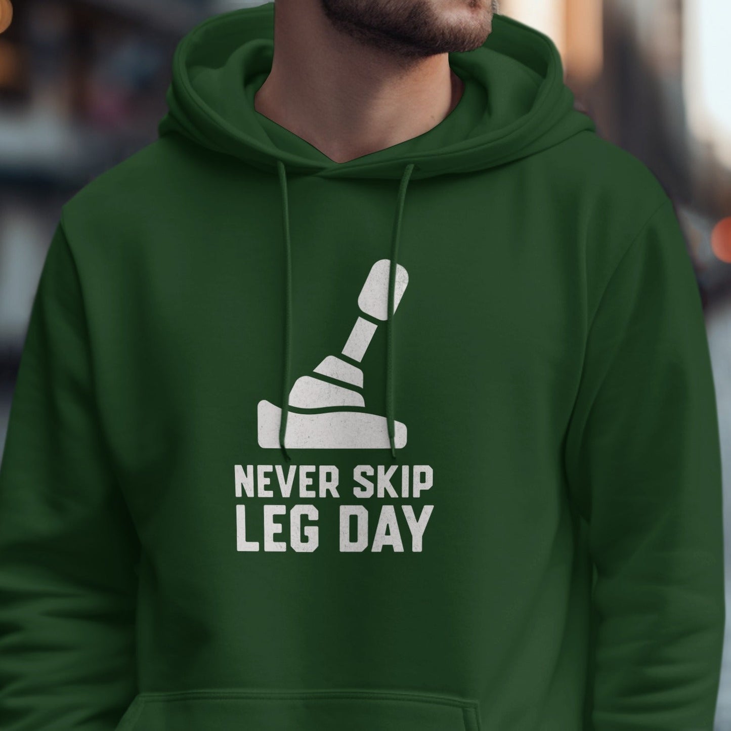Never Skip Leg Day Motivational Hoodie