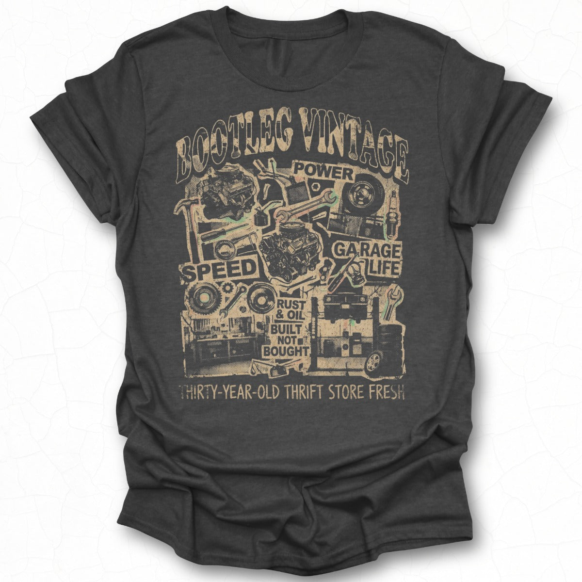 Bootleg Vintage Speed Power Garage Life T-Shirt