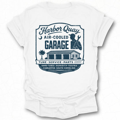 Harbor Quay Air Cooled Garage Tune Service Parts Shirt