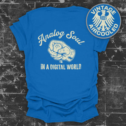 Analog Soul in a Digital World Vintage Rides Shirt