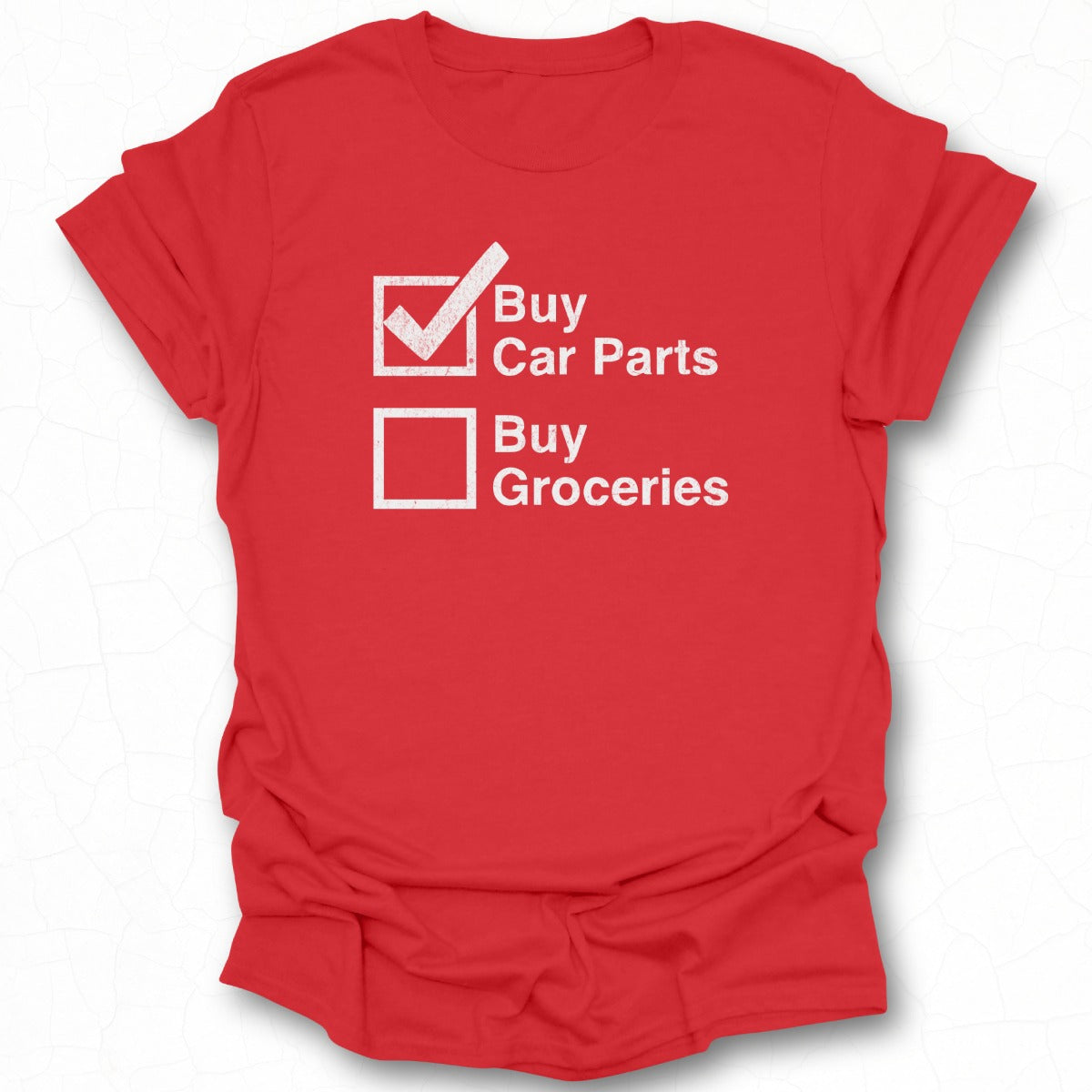 Buy Car Parts Checkmark Printed T-Shirt