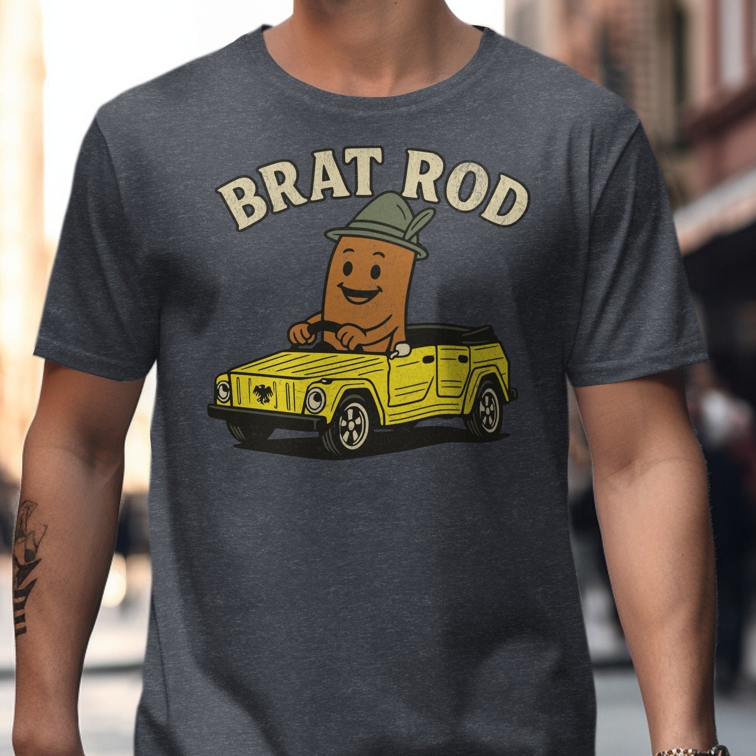 Classic Brat Rod Graphic Tee Fun Stylish T-Shirt product type