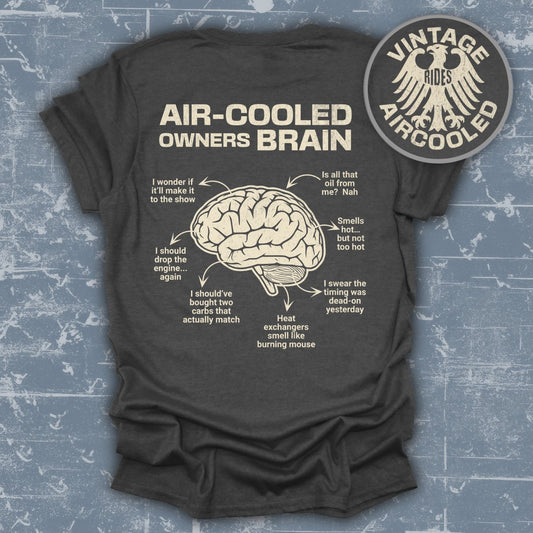 Air-Cooled Owners Brain Vintage Rides T-shirt product