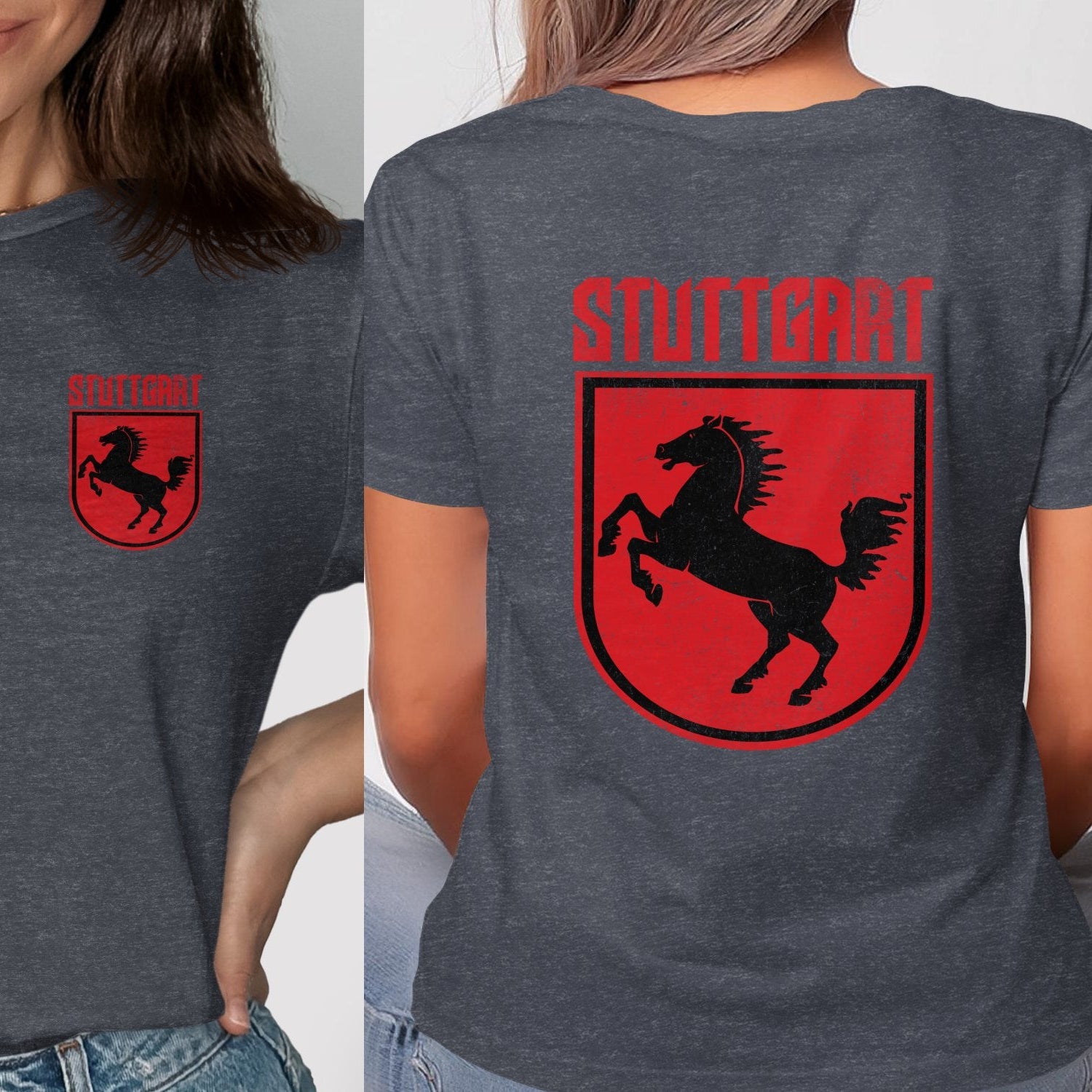 Stuttgart Shirt with Black Horse Emblem Design product type