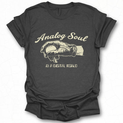 Analog Soul In A Digital World Graphic Tee Product