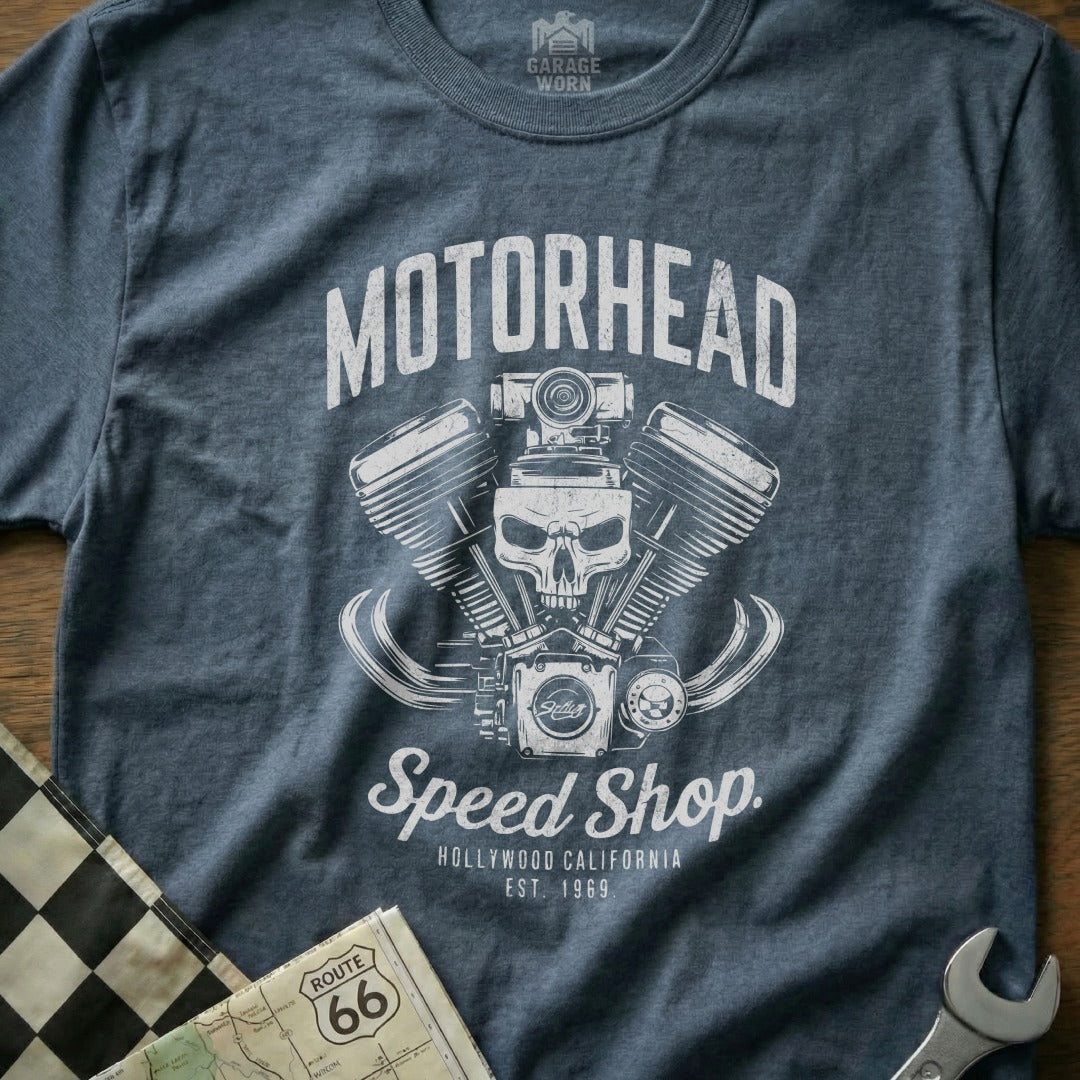 Motorhead Speed Shop Hollywood California T-Shirt