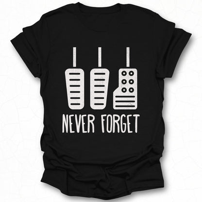Never Forget Graphic Print Casual T-Shirt