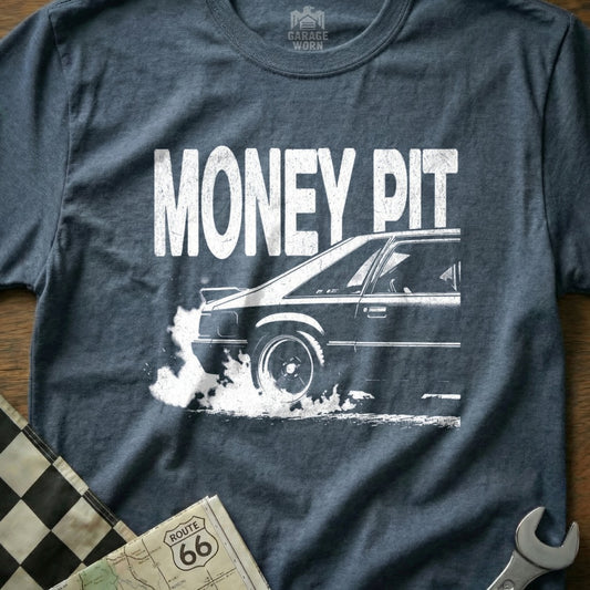 Money Pit Classic Car Graphic Tee Shirt