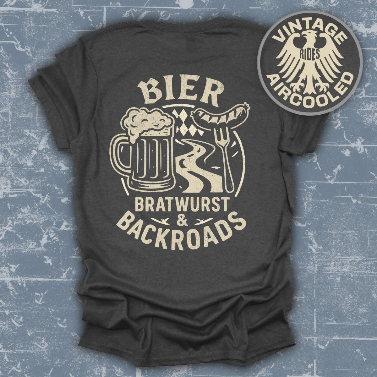 Bier Bratwurst Backroads Graphic Vintage T-Shirt product