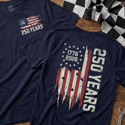 1776 2026 250 YEARS Distressed Flag Patriotic product type
