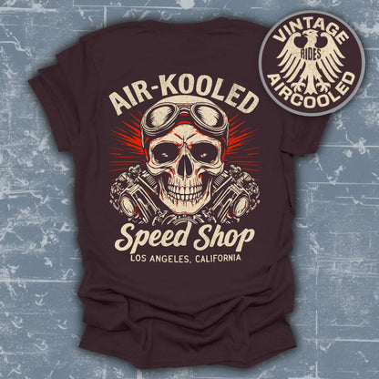 Air-Kooled Speed Shop Los Angeles Graphic T-shirt