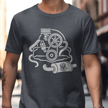 Intricate Engine Design T Shirt Product Type