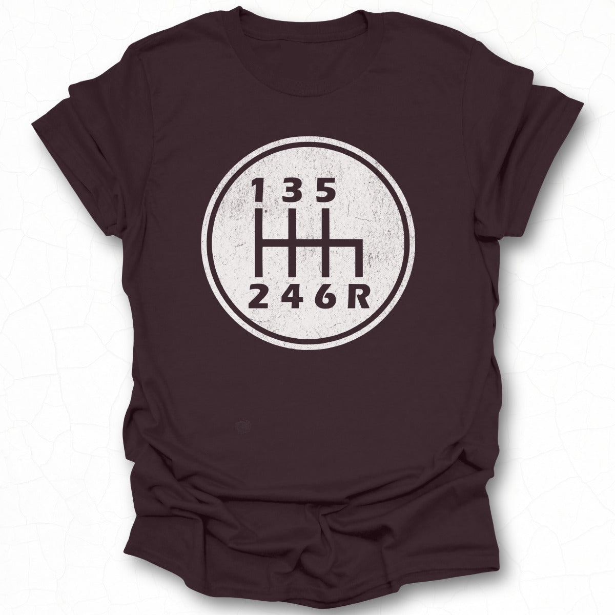 Six Speed Shift Pattern Graphic Tee automotive shirt