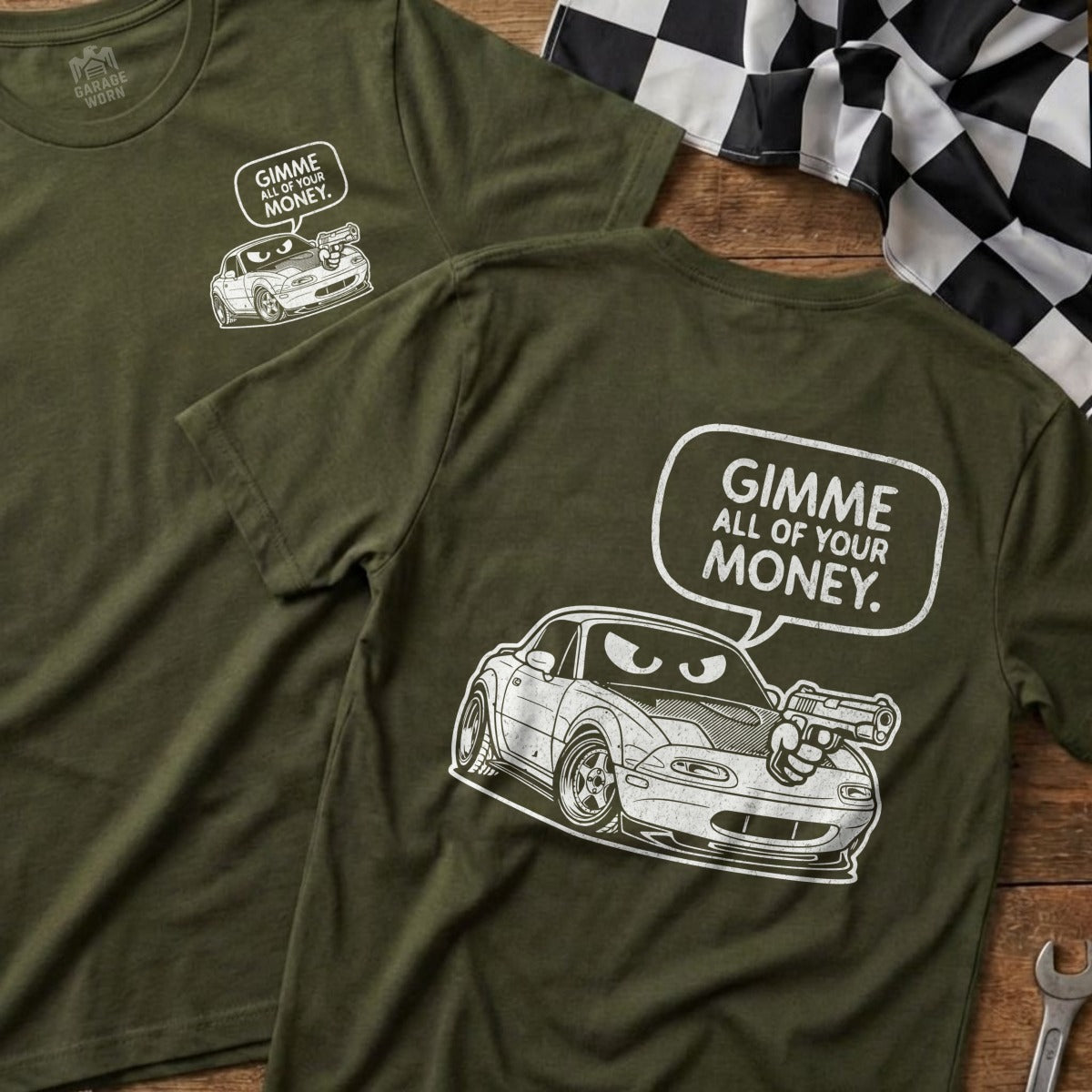 GIMME ALL OF YOUR MONEY Graphic Tee Shirt