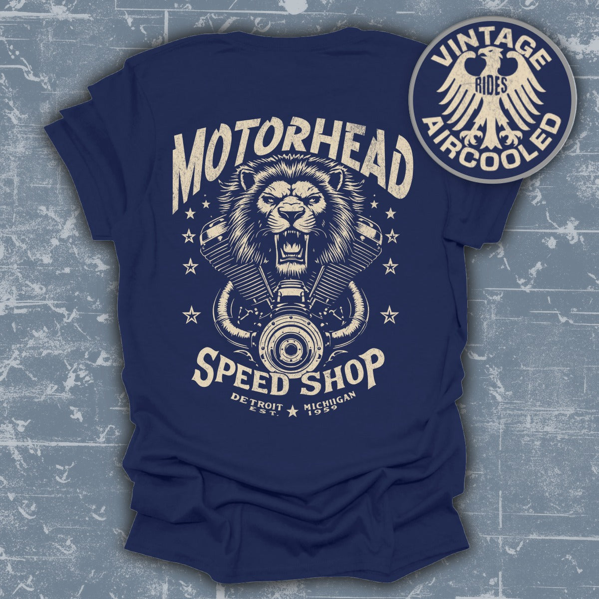 Motorhead Speed Shop Detroit Vintage Rides T-Shirt