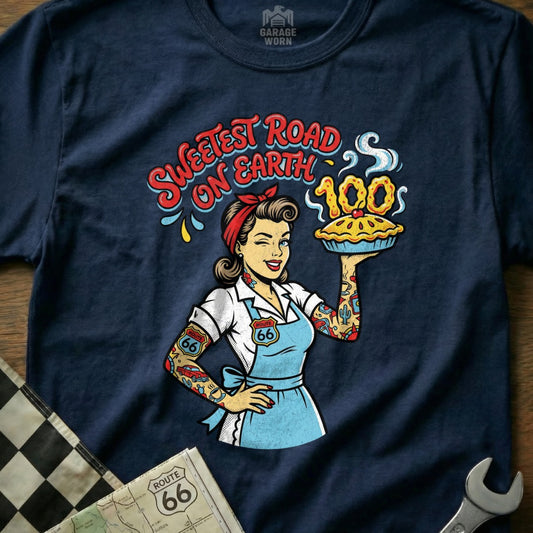 SWEETEST ROAD ON EARTH Pinup Girl Route 66 100 Pie product type